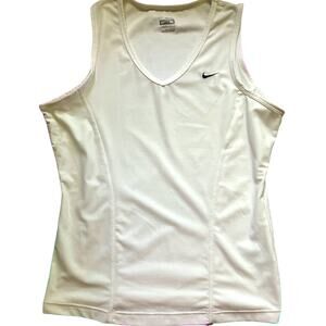 Nike Ladies Fit Dry white Training Tank Top size M